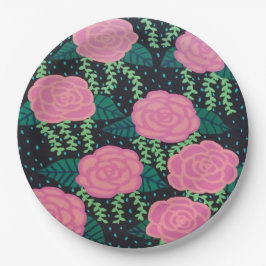 Roze Rozen Papieren Bordje