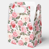 Roze Rozen Party Treat Box Bedankdoosjes (Geopend)