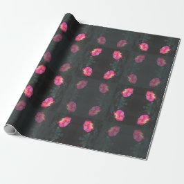 Roze Rozen Patroon Cadeaupapier