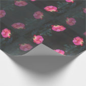 Roze Rozen Patroon Cadeaupapier (Hoek)