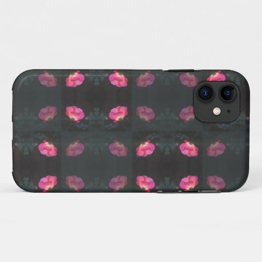 Roze Rozen Patroon Case-Mate iPhone Case (Achterkant (horizontaal))