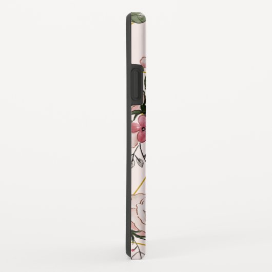 Roze rozen patroon Case-Mate iPhone case (Achterkant/rechts)