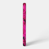 Roze rozen patroon samsung galaxy hoesje (Linkerkant)