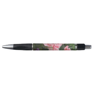Roze rozen pen