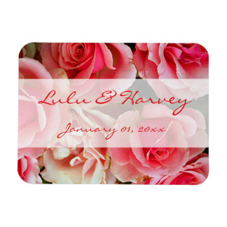 Roze rozen Personal Magnet Magneet