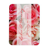 Roze rozen Personal Magnet Magneet (Verticaal)