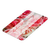 Roze rozen Personal Magnet Magneet (Linkerzijde)