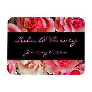 Roze rozen Personal Magnet Magneet