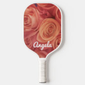  roze rozen personaliseren het pickleball paddle (Voorkant)
