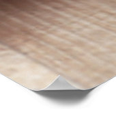 Roze rozen personaliseren met hart poster (Hoek)