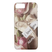Roze rozen personaliseren met het ontwerp van het  Case-Mate iPhone case (Achterkant)