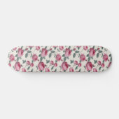 Roze rozen persoonlijk skateboard (Horizontaal)
