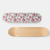 Roze rozen persoonlijk skateboard (Horizontaal)