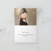 Roze Rozen & pioenenknoppen Elegant Eenvoudig Dank Bedankkaart (Binnen)