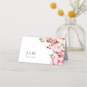 Roze rozen plaatskaartje (Achterkant)