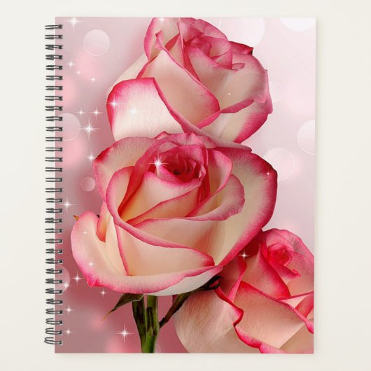 Roze rozen planner (Voorkant)