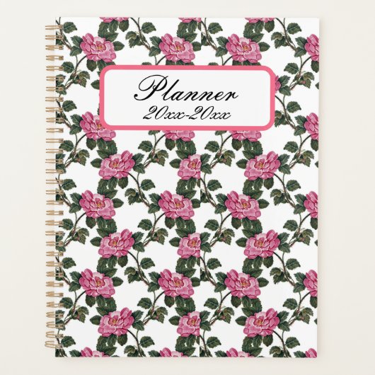 Roze Rozen Planner (Voorkant)
