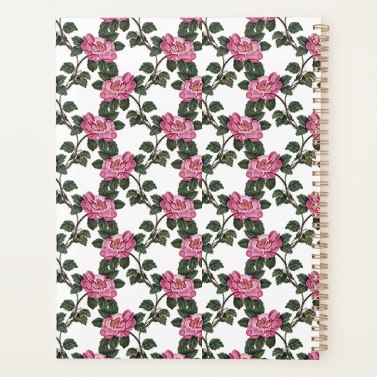 Roze Rozen Planner (Achterkant)