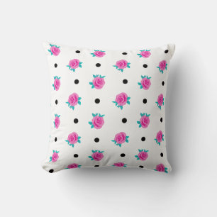 Roze rozen & polka stippen – Whimsy Home met patro Kussen