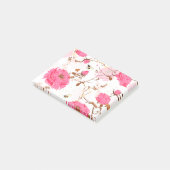 Roze rozen post-it® notes (Schuin)