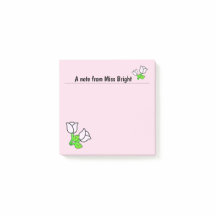 Roze Rozen Post-it Notities