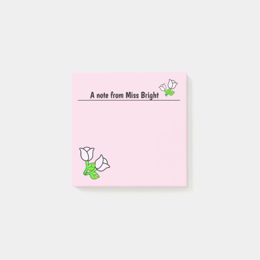 Roze Rozen Post-it Notities Post-it® Notes (Voorkant)