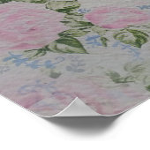 Roze Rozen Poster (Hoek)