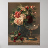 Roze rozen poster (Voorkant)