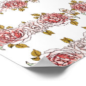  roze rozen poster (Hoek)