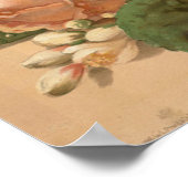 Roze rozen poster (Hoek)