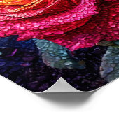 Roze rozen poster (Hoek)