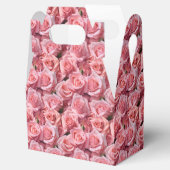 Roze Rozen Print Feestbehandelingsdoos Bedankdoosjes (Geopend)