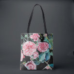 Roze rozen Roos bloemen waterverf Canvas tas<br><div class="desc">Wat een mooi cadeau dat deze mooie tas maakt. Ontworpen uit mijn waterverf schilderij van een roos in mijn tuin. Zeker om het even welke ontvanger te vermaken!</div>