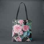 Roze rozen Roos bloemen waterverf Canvas tas<br><div class="desc">Wat een mooi cadeau dat deze mooie tas maakt. Ontworpen uit mijn waterverf schilderij van een roos in mijn tuin. Zeker om het even welke ontvanger te vermaken!</div>