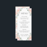 Roze Rozen & Roos Vrijgezellenfeest Menu<br><div class="desc">Dit schattige ontwerp zal klaar zijn om naar uw toekomstige gasten te sturen wanneer u het aanpast!</div>