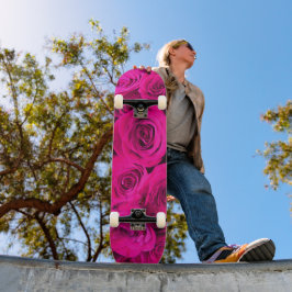 Roze rozen, roze bloemen persoonlijk skateboard