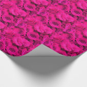 Roze Rozen roze bloemen roze bloemen Cadeaupapier (Hoek)