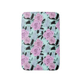 roze rozen, rozen, achtergrond turkooizen badmat (Voorkant Verticaal)