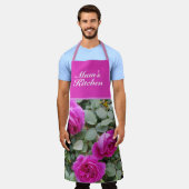 Roze  Rozen Rozen  afval Mam Apron Schort (Gedragen)