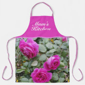 Roze  Rozen Rozen  afval Mam Apron Schort (Voorkant)
