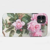  roze rozen schilderen Case-Mate iPhone case (Achterkant (horizontaal))
