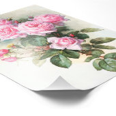  roze rozen schilderen foto afdruk (Hoek)