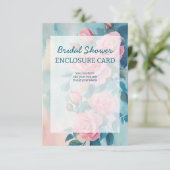 Roze Rozen Schilderen Vrijgezellenfeest CUSTOM Informatiekaartje (Staand voorkant)