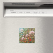 Roze rozen schilderij Magneet (Insitu (Vaatwasser))