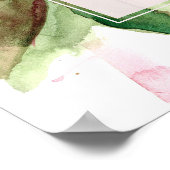 Roze rozen Schrift Romans Genade aan u Poster (Hoek)