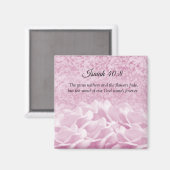Roze Rozen Schriftuurvers Isaïa Magneet (Voorkant / Achterkant)