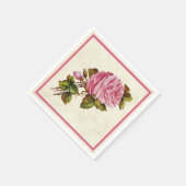 roze rozen servetten (Hoek)