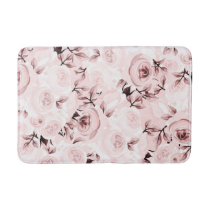Roze Rozen Shabby Chic Glam Bloemendecoratie Badmat