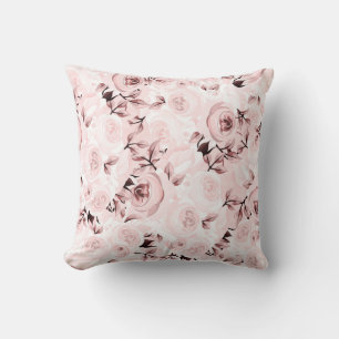 Roze Rozen Shabby Chic Glam Elegante Bloemendecora Kussen