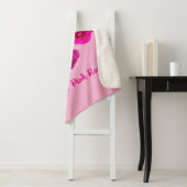 Roze rozen sherpa deken (In situ)